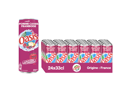 Oasis pomme cassis framboise 24x33cl